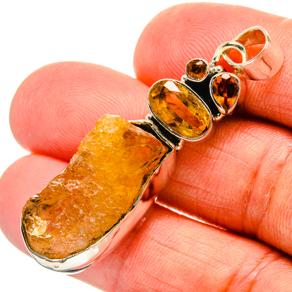 Citrine Pendants handcrafted by Anasilvercos - PD25130