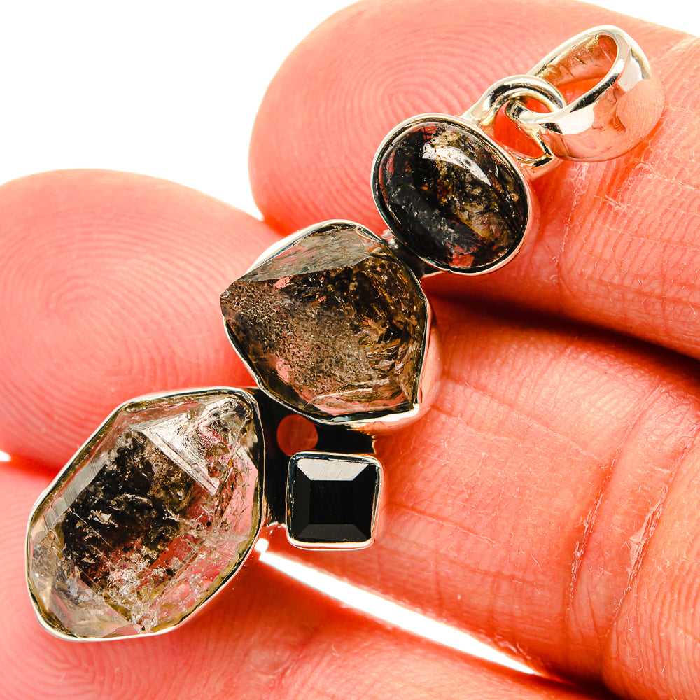 Herkimer Diamond Pendants handcrafted by Anasilvercos - PD25145