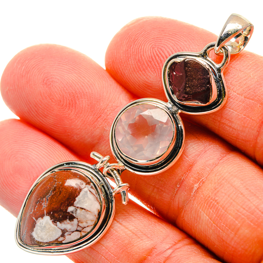 Red Jasper Pendants handcrafted by Anasilvercos - PD25150