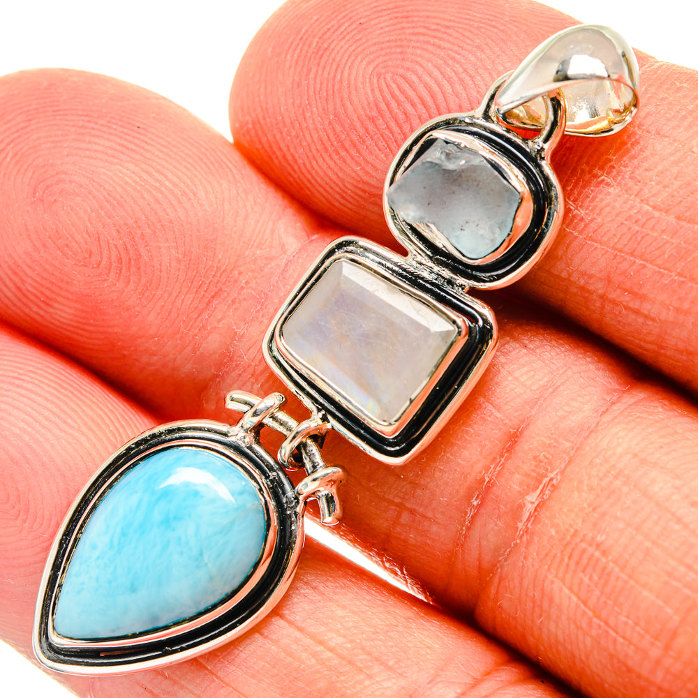 Larimar Pendants handcrafted by Anasilvercos - PD25156