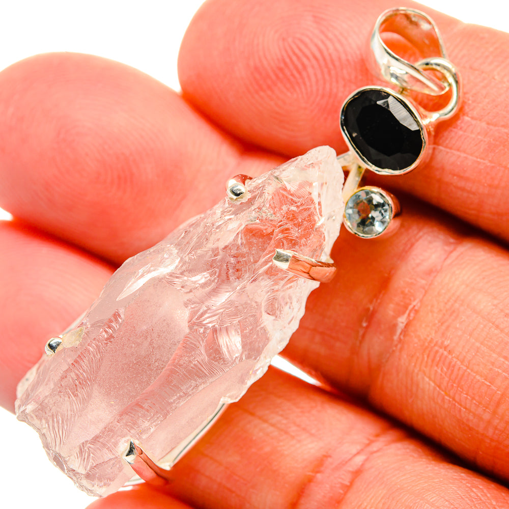Rainbow Moonstone Pendants handcrafted by Anasilvercos - PD25164
