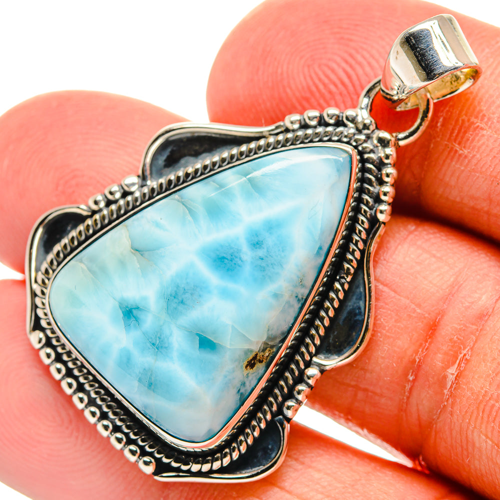 Larimar Pendants handcrafted by Anasilvercos - PD25172