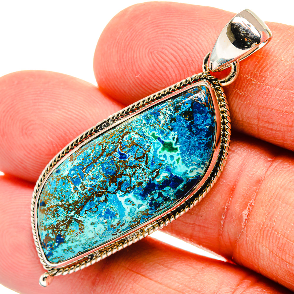 Azurite Pendants handcrafted by Anasilvercos - PD25175
