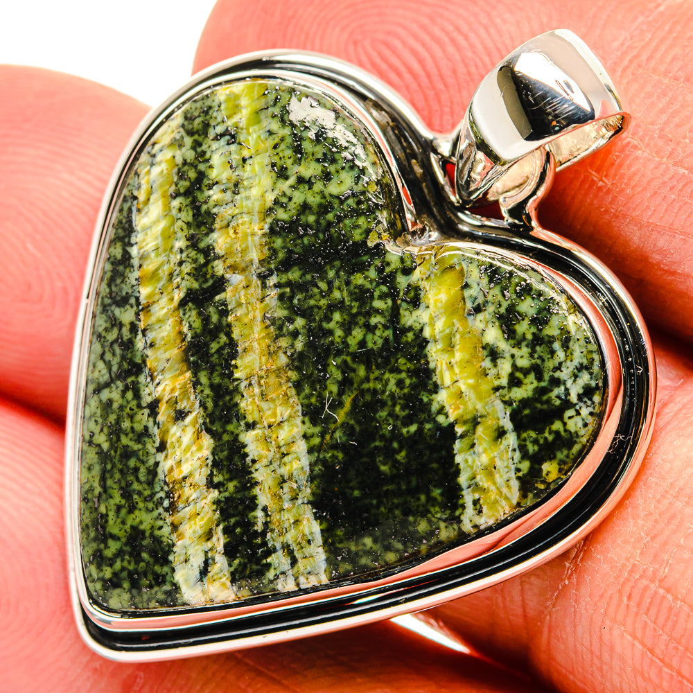 Lizard Jasper Pendants handcrafted by Anasilvercos - PD25179