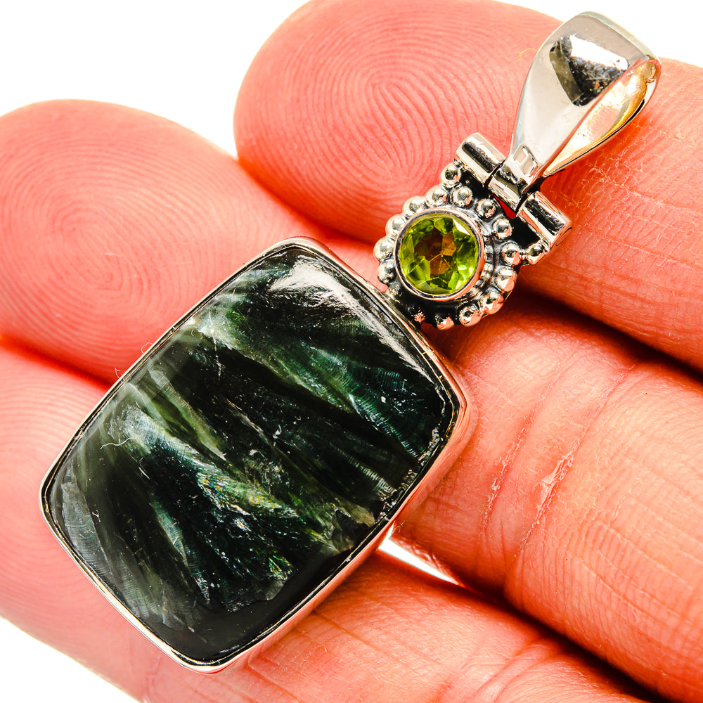 Seraphinite Pendants handcrafted by Anasilvercos - PD25180