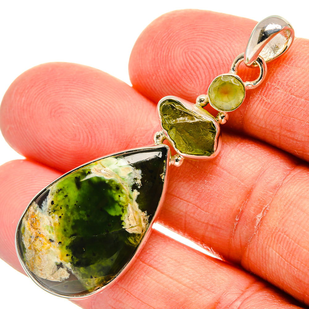 Rainforest Opal Pendants handcrafted by Anasilvercos - PD25186