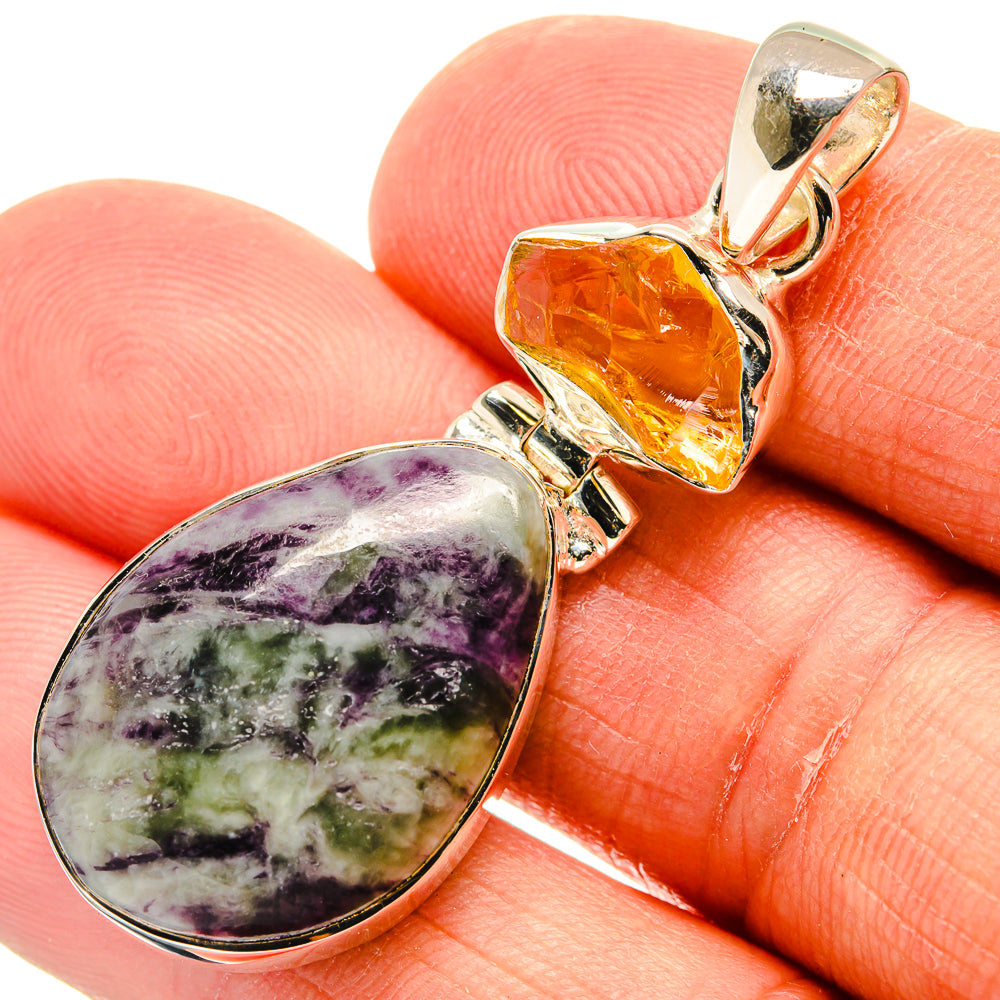 Lepidolite Pendants handcrafted by Anasilvercos - PD25192