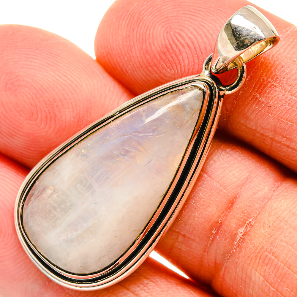 Rainbow Moonstone Pendants handcrafted by Anasilvercos - PD25212