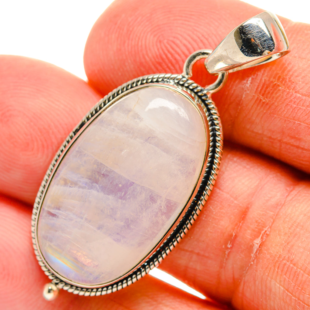Rianbow Moonstone Pendants handcrafted by Anasilvercos - PD25216