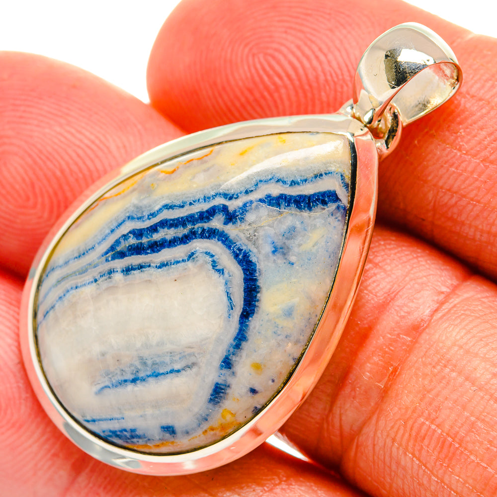 Blue Scheelite Pendants handcrafted by Anasilvercos - PD25224