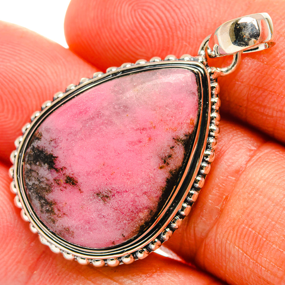Rhodonite Pendants handcrafted by Anasilvercos - PD25227