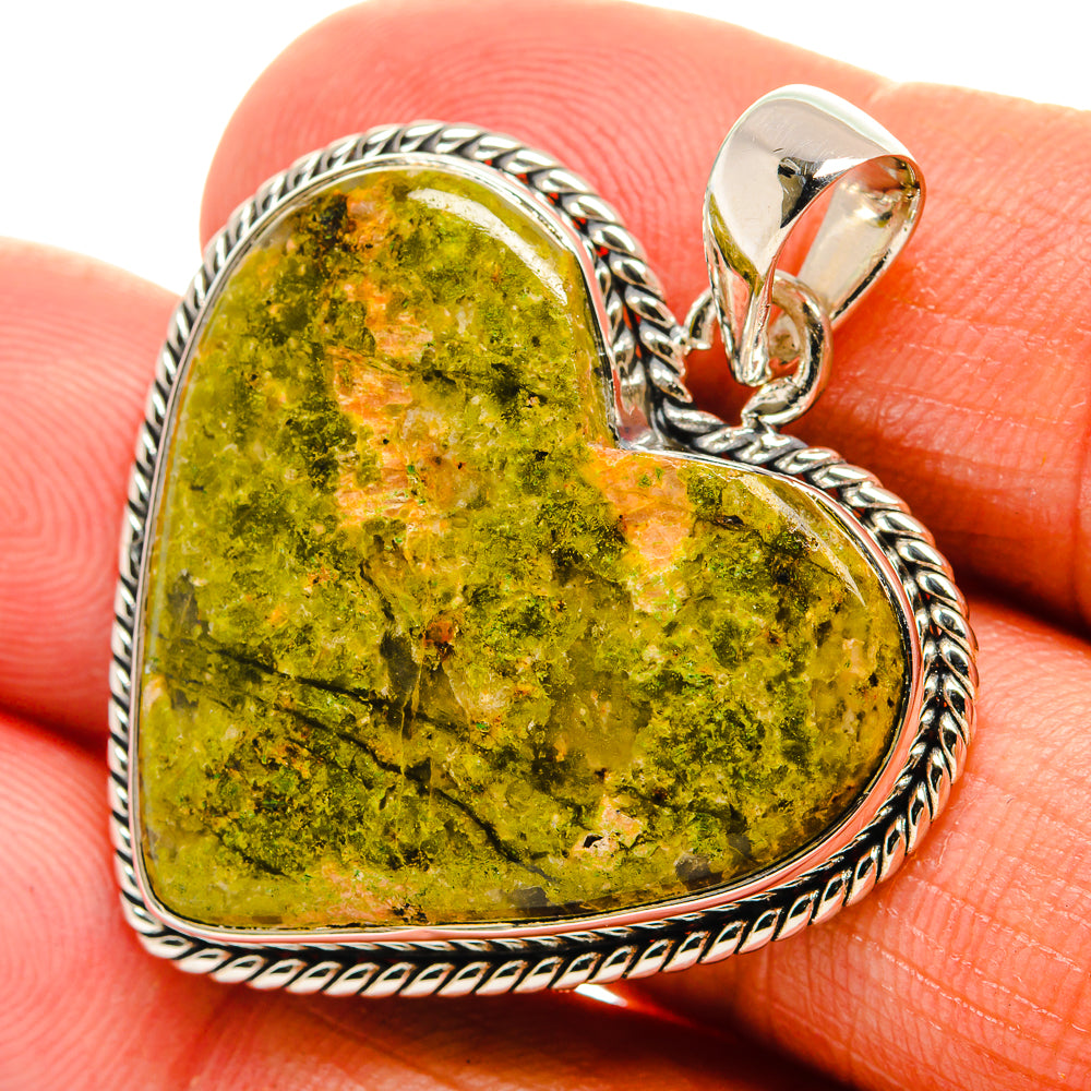 Unakite Pendants handcrafted by Anasilvercos - PD25239