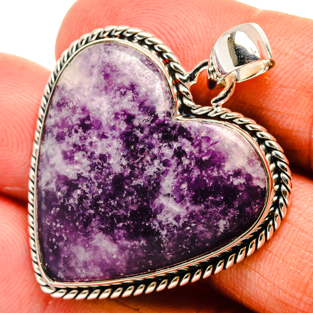 Lepidolite Pendants handcrafted by Anasilvercos - PD25251