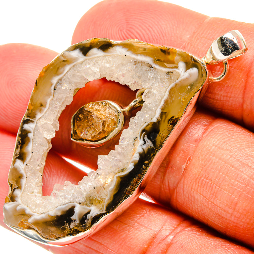 Occo Geode Pendants handcrafted by Anasilvercos - PD25269