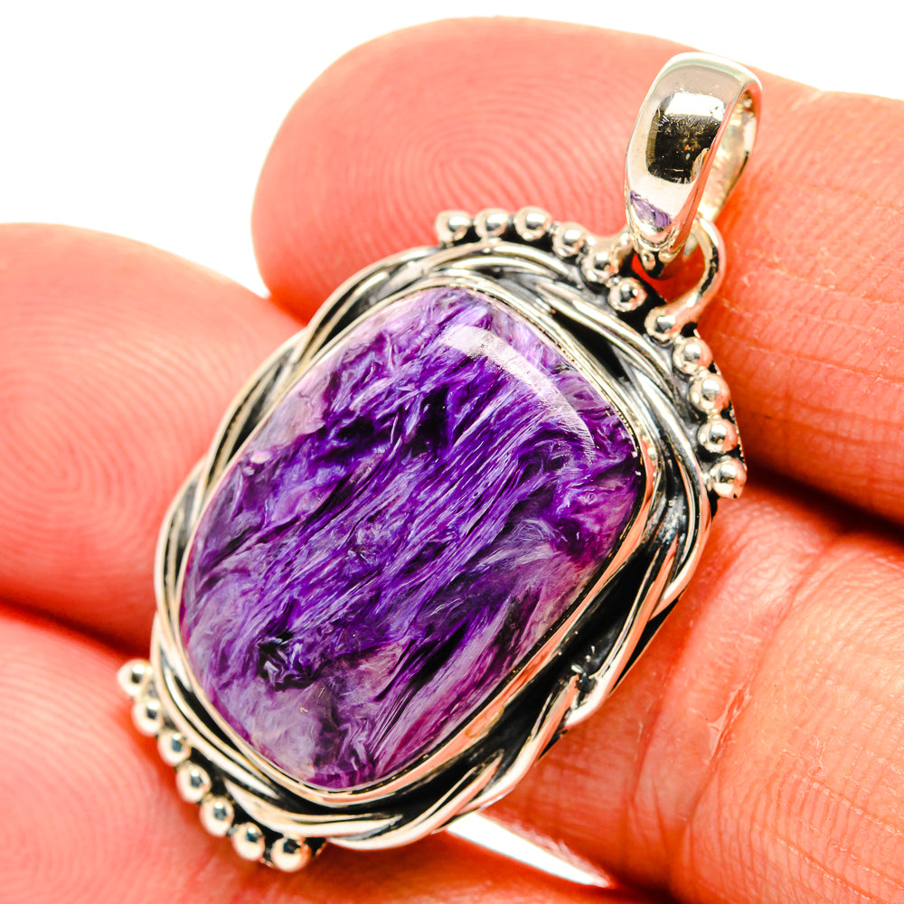 Charoite Pendants handcrafted by Anasilvercos - PD25297