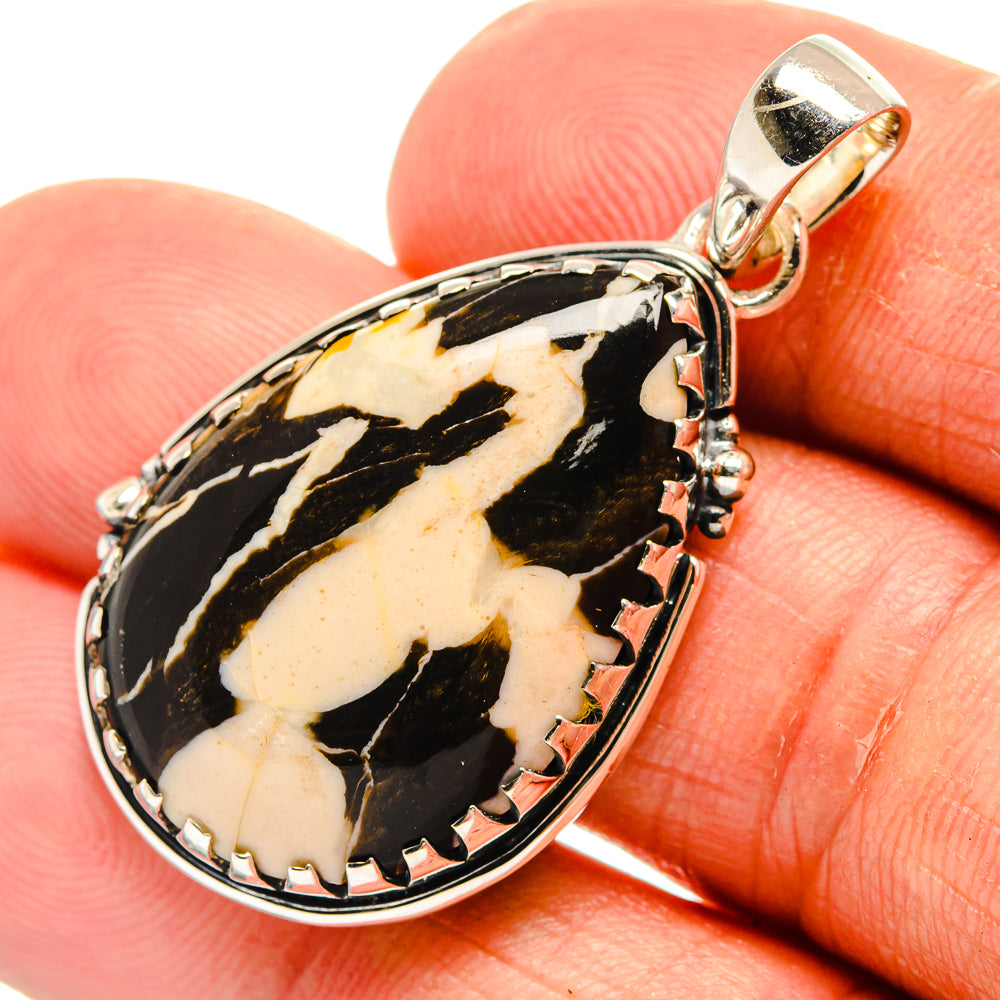 Peanut Wood Jasper Pendants handcrafted by Anasilvercos - PD25308