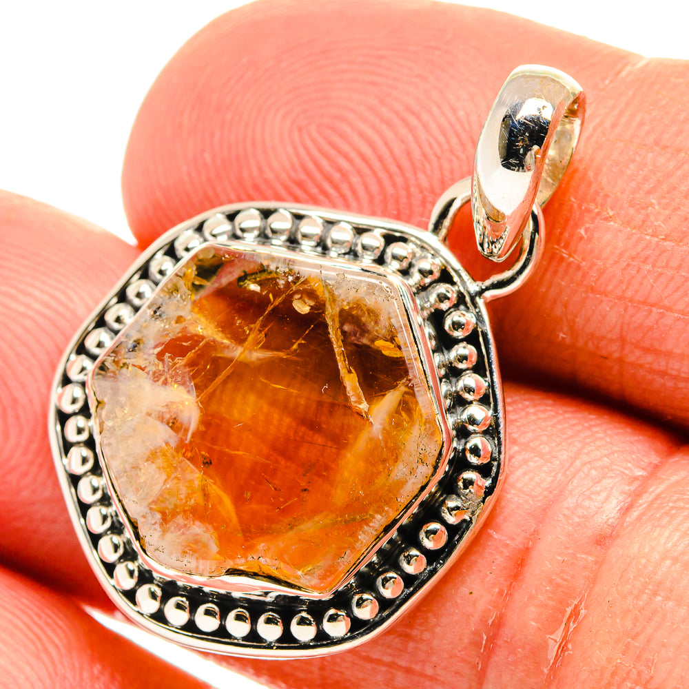 Citrine Pendants handcrafted by Anasilvercos - PD25317