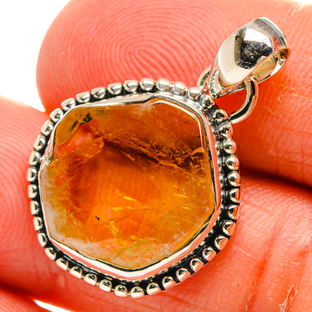 Citrine Pendants handcrafted by Anasilvercos - PD25318