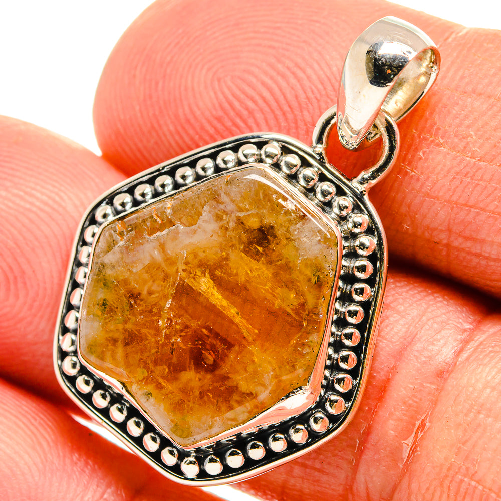Citrine Pendants handcrafted by Anasilvercos - PD25319