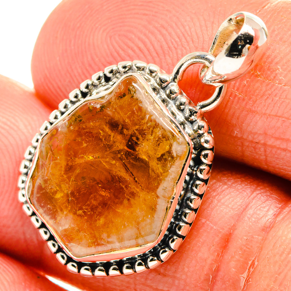 Citrine Pendants handcrafted by Anasilvercos - PD25320