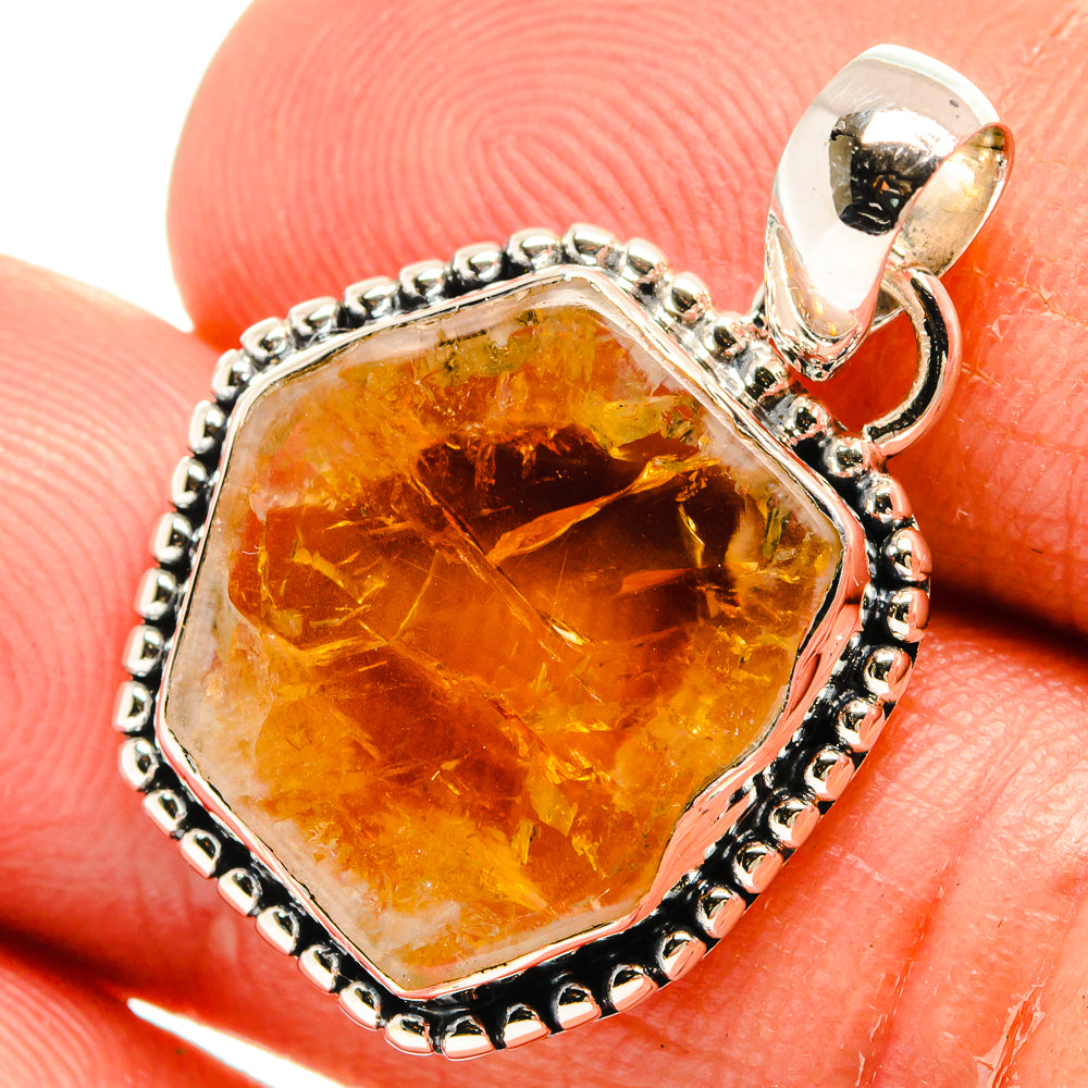 Citrine Pendants handcrafted by Anasilvercos - PD25321