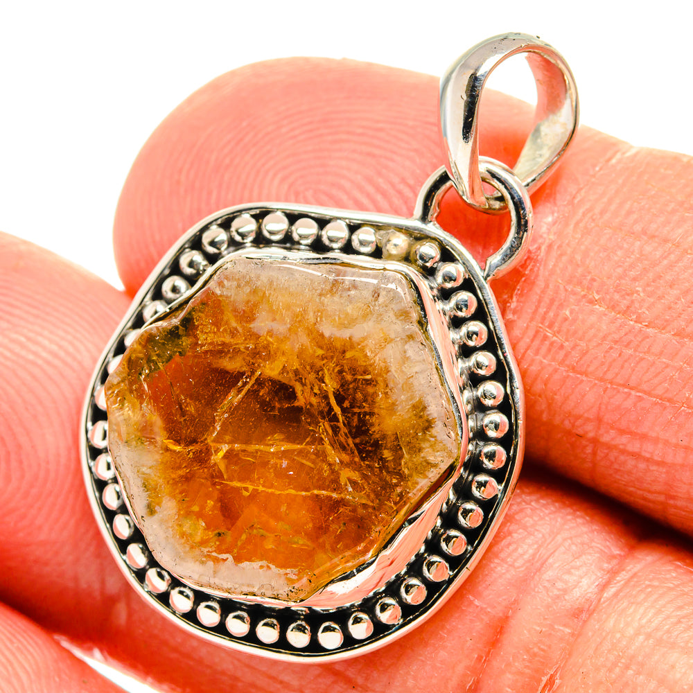 Citrine Pendants handcrafted by Anasilvercos - PD25322