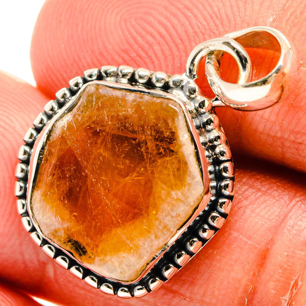 Citrine Pendants handcrafted by Anasilvercos - PD25326