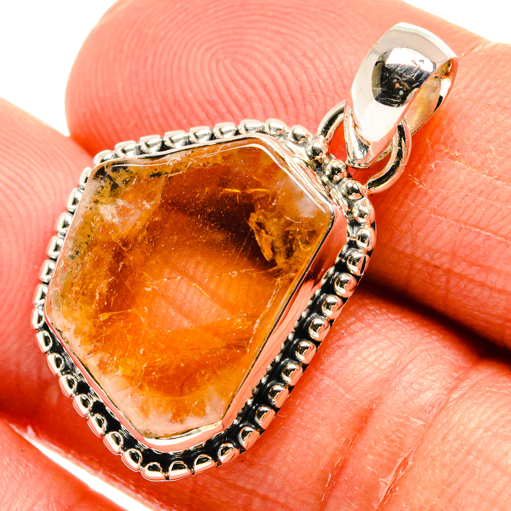 Citrine Pendants handcrafted by Anasilvercos - PD25327