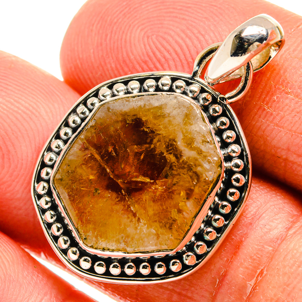 Citrine Pendants handcrafted by Anasilvercos - PD25328