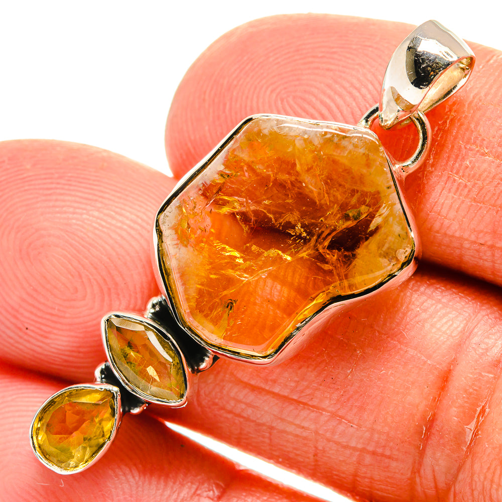 Citrine Pendants handcrafted by Anasilvercos - PD25329