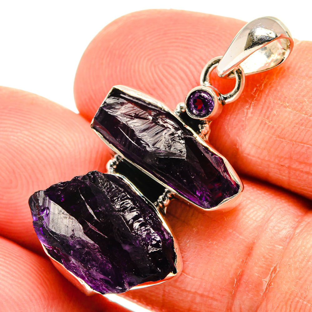 Amethyst Pendants handcrafted by Anasilvercos - PD25332