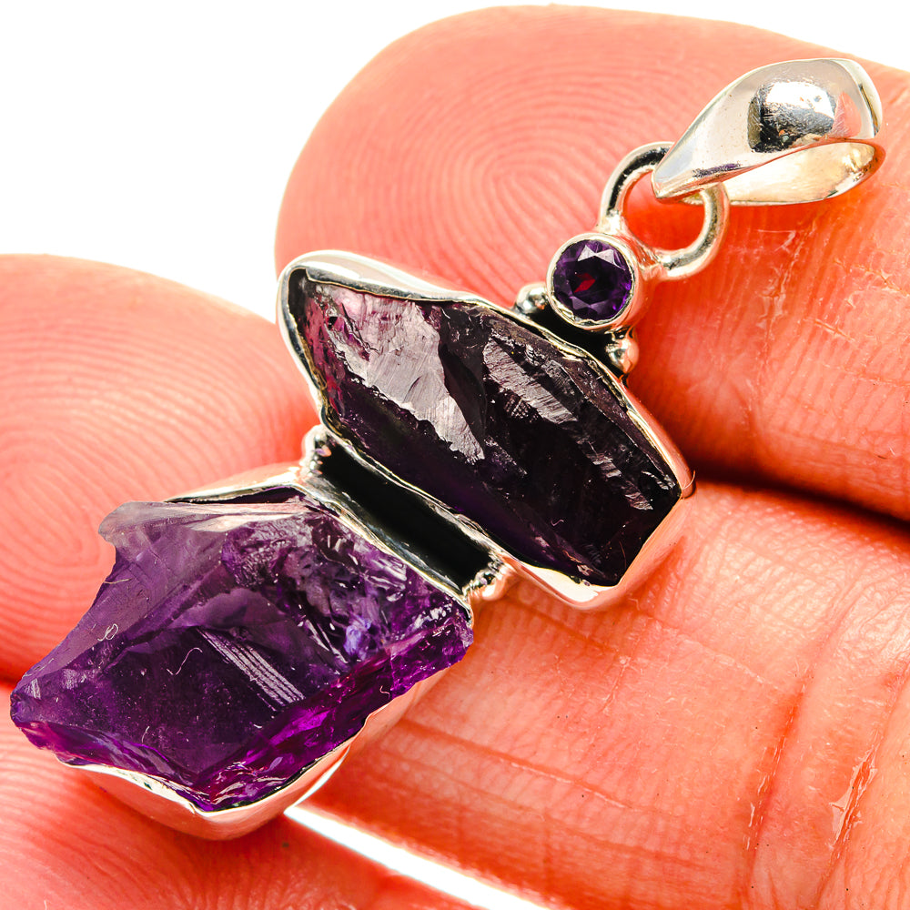 Amethyst Pendants handcrafted by Anasilvercos - PD25338