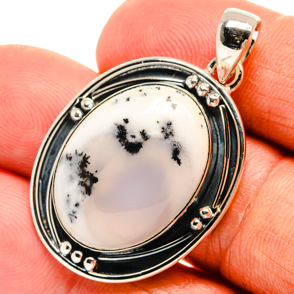 Dendritic Opal Pendants handcrafted by Anasilvercos - PD25353