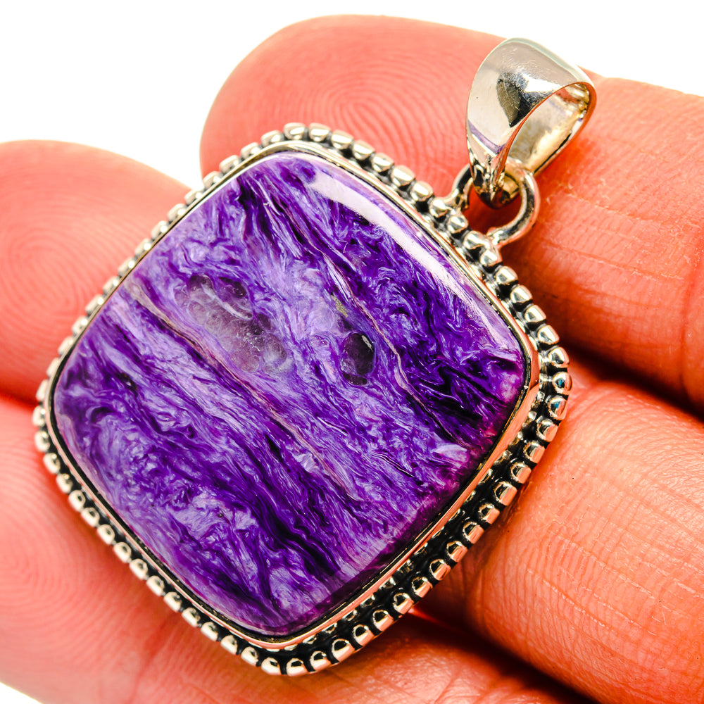 Charoite Pendants handcrafted by Anasilvercos - PD25359