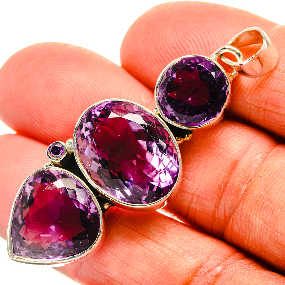 Amethyst Pendants handcrafted by Anasilvercos - PD25374