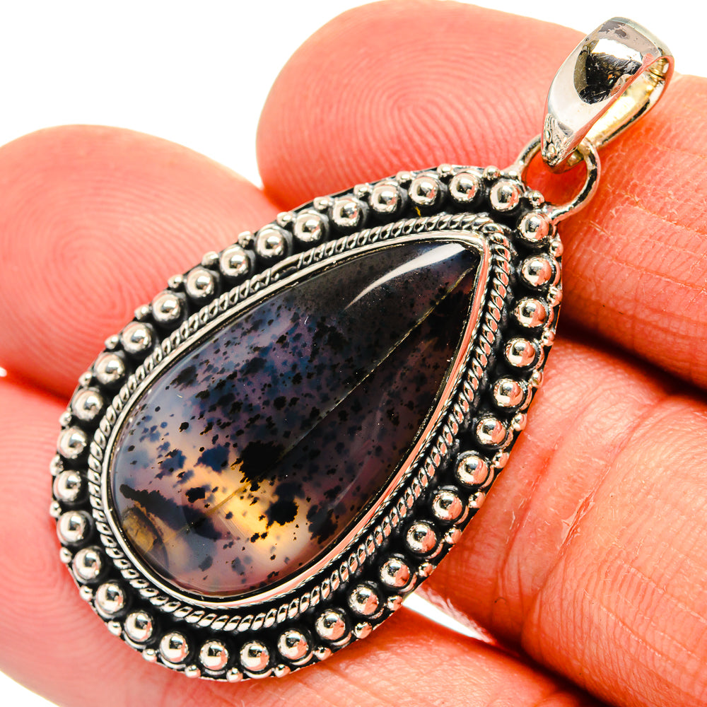 Dendritic Opal Pendants handcrafted by Anasilvercos - PD25383