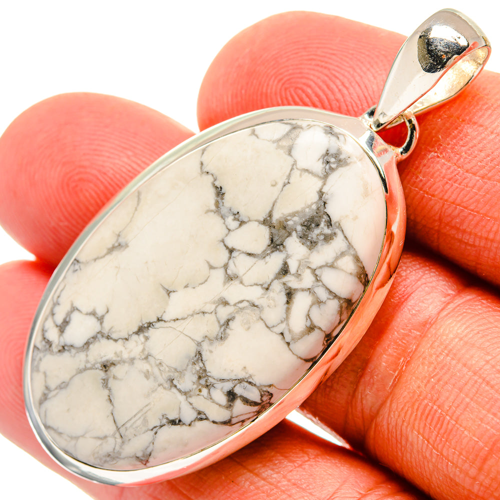 Howlite Pendants handcrafted by Anasilvercos - PD25398