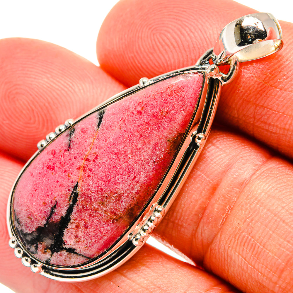 Rhodonite Pendants handcrafted by Anasilvercos - PD25400