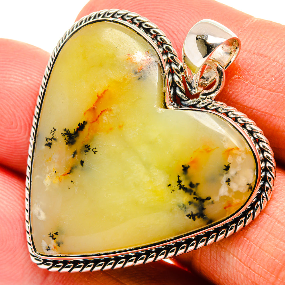 Dendritic Opal Pendants handcrafted by Anasilvercos - PD25408