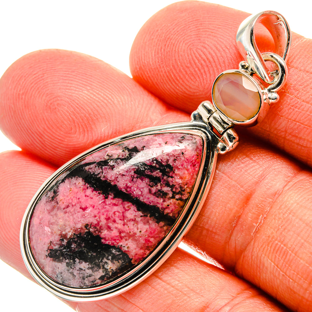 Rhodonite Pendants handcrafted by Anasilvercos - PD25411