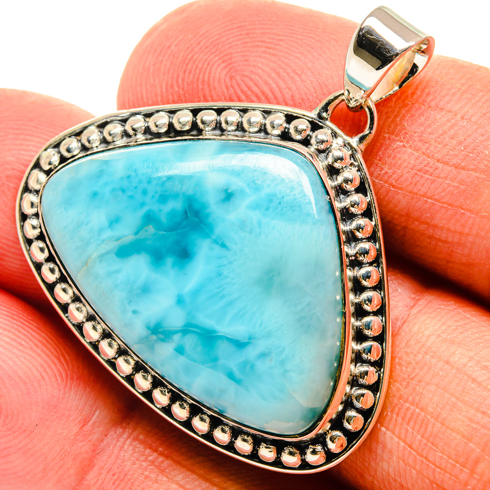 Larimar Pendants handcrafted by Anasilvercos - PD25427