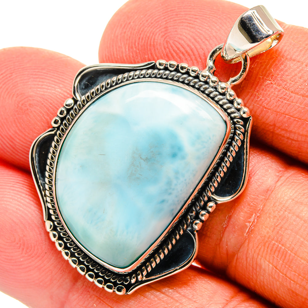Larimar Pendants handcrafted by Anasilvercos - PD25428