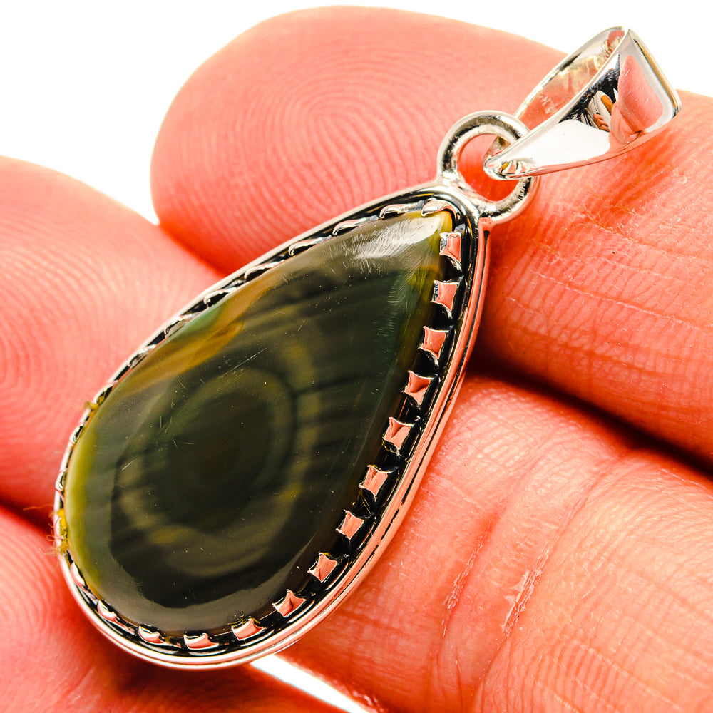 Polychrome Jasper Pendants handcrafted by Anasilvercos - PD25437
