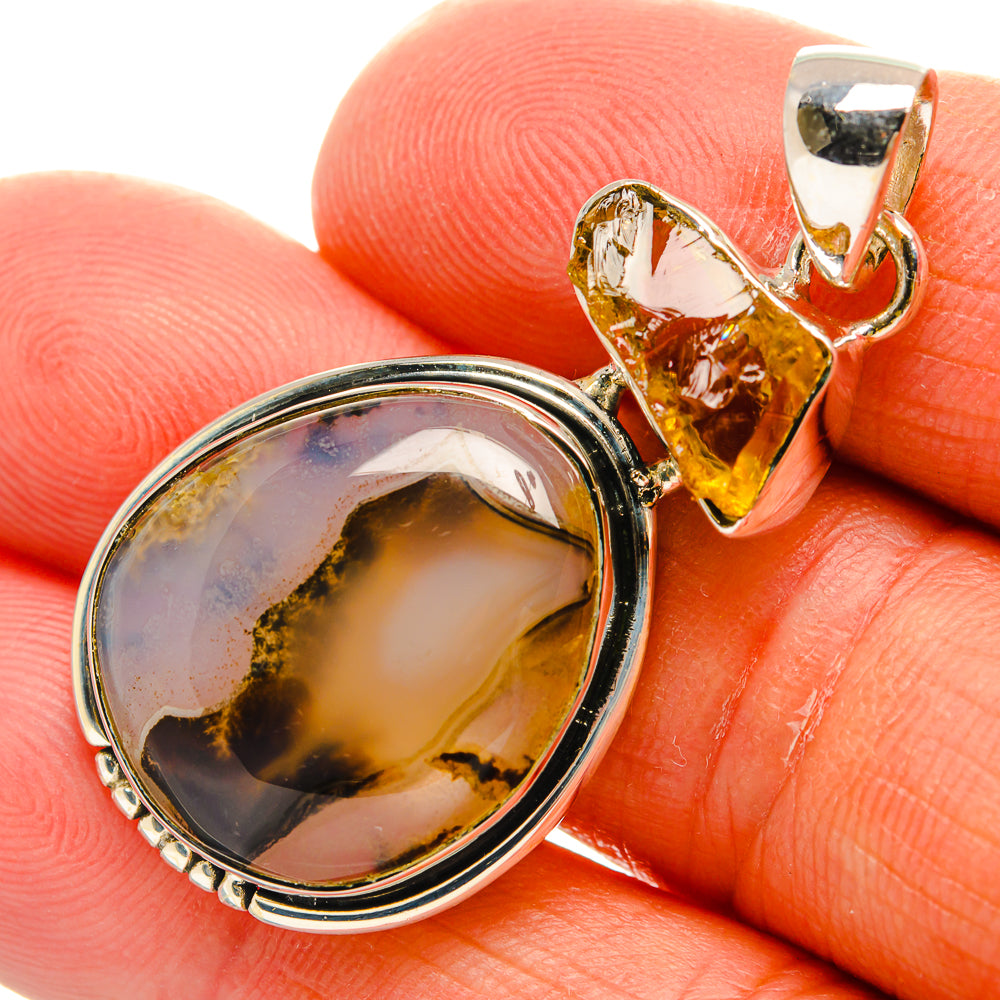 Montana Agate Pendants handcrafted by Anasilvercos - PD25484