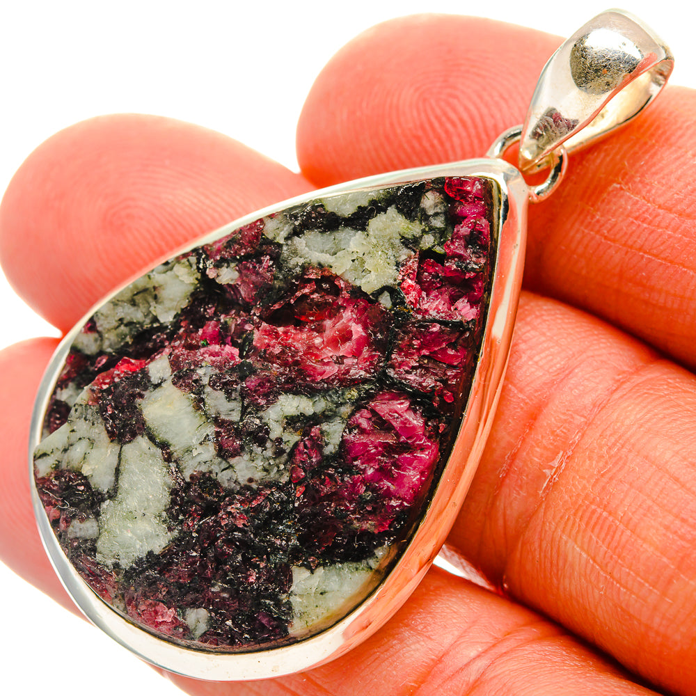 Russian Eudialyte Pendants handcrafted by Anasilvercos - PD25499