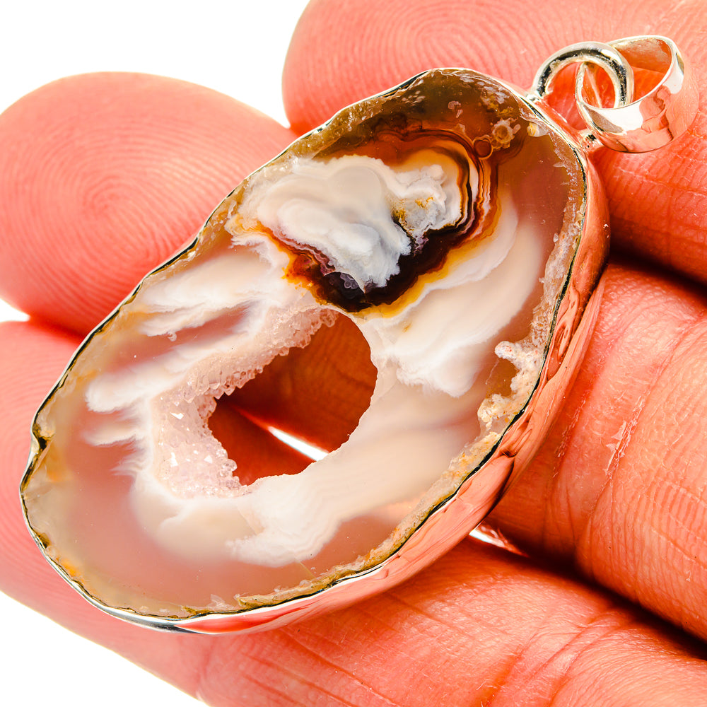 Coconut Geode Druzy Pendants handcrafted by Anasilvercos - PD25502