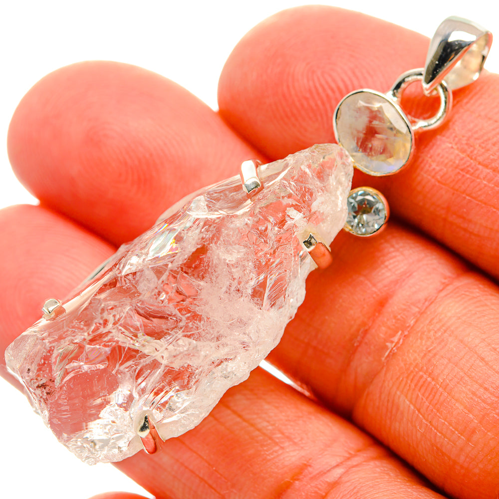 Rainbow Moonstone Pendants handcrafted by Anasilvercos - PD25505