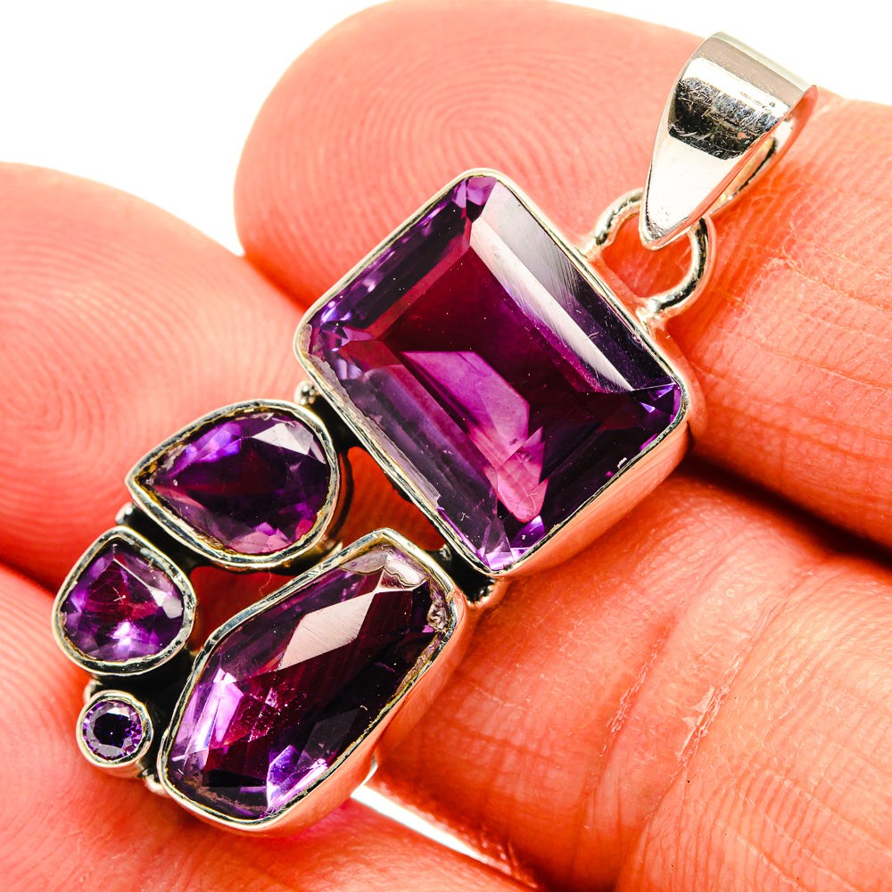 Amethyst Pendants handcrafted by Anasilvercos - PD25515