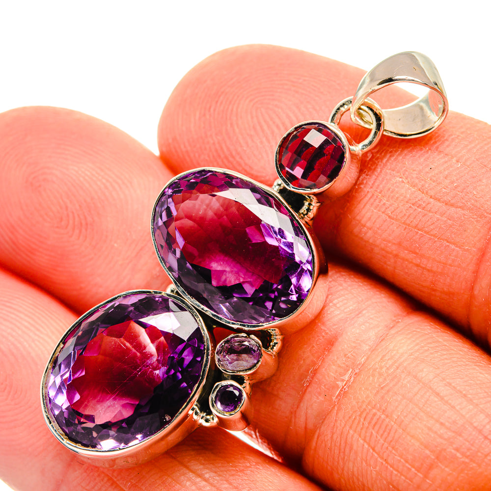 Amethyst Pendants handcrafted by Anasilvercos - PD25516