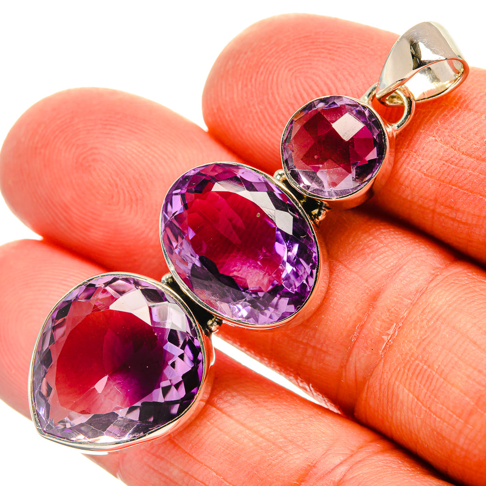 Amethyst Pendants handcrafted by Anasilvercos - PD25517